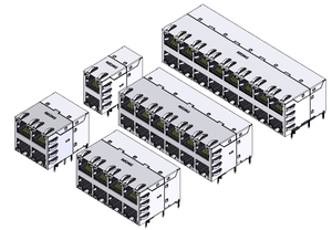 Cina interfaccia di rete monostrato 2*3 Rj45 connettore di controllo dati per l'infrastruttura di comunicazione - Product Image 4