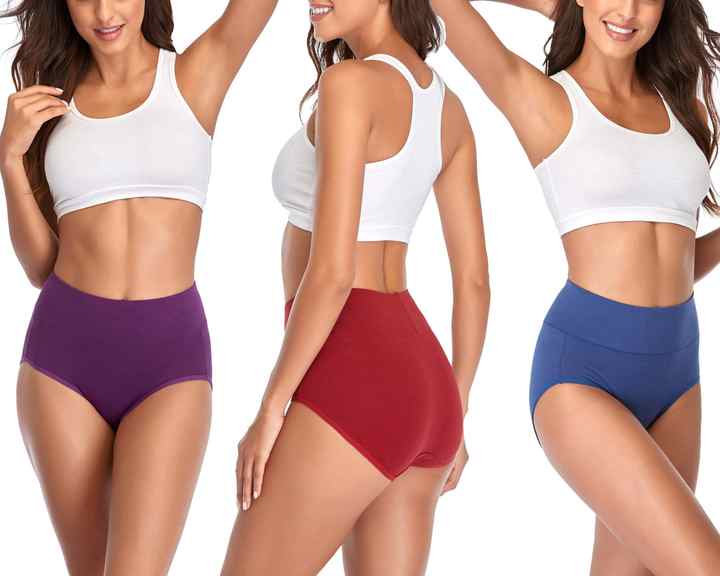 Women's Brief Female Plus Size Ladies Sports 5XL Women's Underwear Girls Beautiful High Waist Breathable Cotton Women's Panties