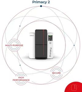 Unimes Evolis PRIMACY 2 NFCカード用チップ付き片面両面PVCIDカードプリンター - Product Image 5