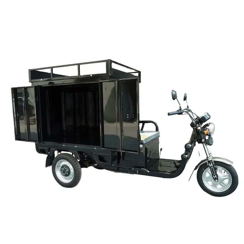 Camion de messagerie électrique à trois roues EEC avec étagère de chargement Tricycle de fret Vente en gros directe d'usine