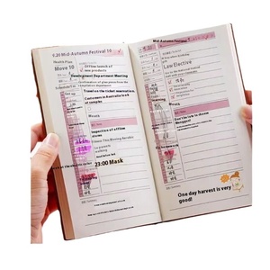 Self-Discipline Daily Plan Diary <strong>with</strong> 100 Sheets A6 Card-in Form Hand-held Account Book <strong>Notebook</strong> Hardcover Work <strong>Log</strong> <strong>Notebook</strong> - Product Image 5