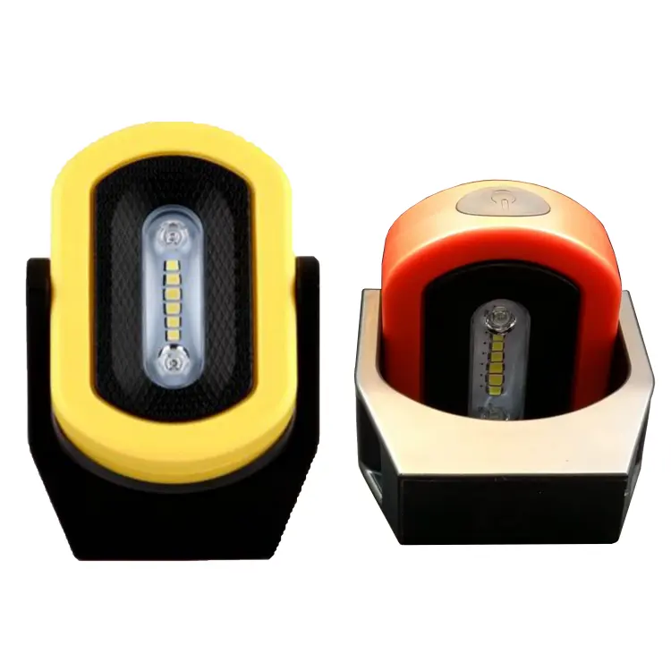 Basso MOQ fabbrica vendita diretta PC + ABS 360 gradi gancio e supporto magnetico ricaricabile luce di lavoro a LED