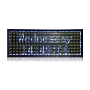 Schermo esterno a LED display di colore bianco display pubblicitario a scorrimento segno del messaggio di luminosità led di scorrimento segno per il negozio - Product Image 1