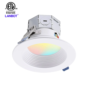 天井灯ETL 4 "バッフルレシックダウンライト統合LEDライト9W 5CCTクイック/イージーキャンレス設置 - Product Image 5