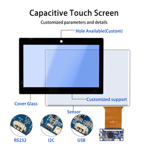 7-дюймовый сенсорный экран I2c, Проектируемый емкостный (pcap) сенсорный экран, сенсорный экран, комплект наложения - Product Image 4