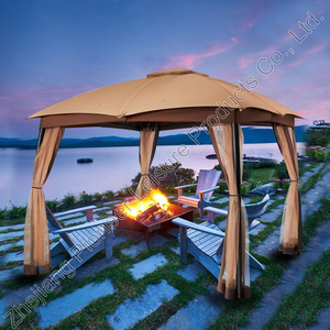 USA Stock Outdoor Canopy Modern Waterproof Design With <strong>Netting</strong> Gazebo <strong>10x10</strong> for Backyard Outdoor Patio and Lawn - Product Image 6