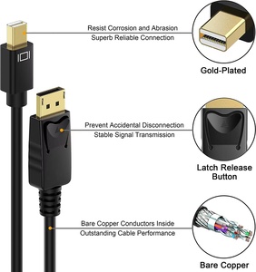 <strong>Mini</strong> <strong>DisplayPort</strong> to <strong>HDMI</strong> Cable 4K@60Hz <strong>Mini</strong> DP to <strong>HDMI</strong> Adapter Thunderbolt 2 Compatible for MacBook Surface Monitor Projector - Product Image 2