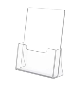 透明宣传册目录展示架桌面文件存储架桌面壁式数据架 - Product Image 1