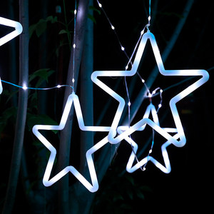 Led Star Lichterketten Fernbedienung und Timer 8 Modi Lichterkette wasserdicht für Schlafzimmer Outdoor Weihnachts ferien Dekor - Product Image 5