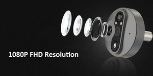 Advanced Smart Video Doorbell <strong>System</strong> with 4.3 Inch Color Screen Featuring Ring <strong>Intercom</strong> Communication for Enhanced <strong>Home</strong> Security - Product Image 4