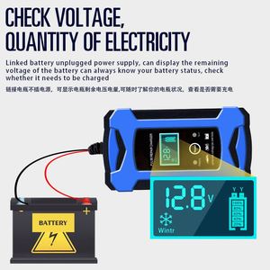 PACO 12V12Aスマート修理機能鉛蓄電池自動カーバッテリー充電器8段フロートバルク充電器 - Product Image 2