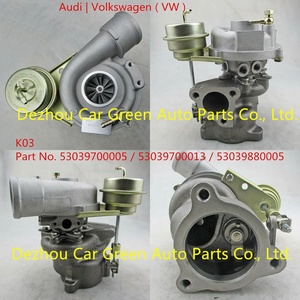 K03เทอร์โบชาร์จเจอร์53039880013 53039880005ตัวสำหรับออดี้โฟล์คสวาเกน1.8L -5V ใช้ได้กับเครื่องยนต์