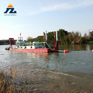 Proyecto de dragado de fabricación de arena para minería de oro con propósito de río interior marino, cortador de barco de trabajo, draga de succión con flotador y tubería - Product Image 3