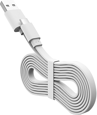 2.4A USB 2.0A a Tipo C Blanco