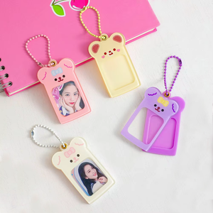 Khung ảnh mini kỹ thuật số, móc khóa, giá đỡ album ảnh thẻ bài Kpop acrylic tùy chỉnh dễ thương kiểu Kawaii - Product Image 1
