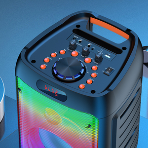 ลำโพง KSC-829ไฟไร้สาย8นิ้วซับวูฟเฟอร์พร้อมไฟ LED, ไมค์, รีโมท, TF USB AUX โหมด - Product Image 5