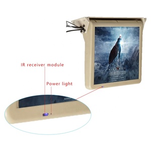 17inch 5:4 Car Bus Coach Smart Tv Flip Motorised Remote <strong>Control</strong> Monitor 2 AV <strong>Input</strong> Motorized Flip Down Car Tv Monitor - Product Image 5