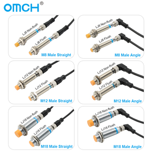 Sensor de proximidad inductivo de metal serie OMCH LJ con interruptor de salida de enchufe M8 M12 M18 NPN y PNP - Product Image 2