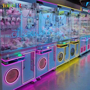 Máquina de garra de doces de várias cores para jogos de <span class=keywords><strong>arcade</strong></span>, ursinho de pelúcia grande guindaste para jogos de boneco, máquina de venda automática operada por moedas