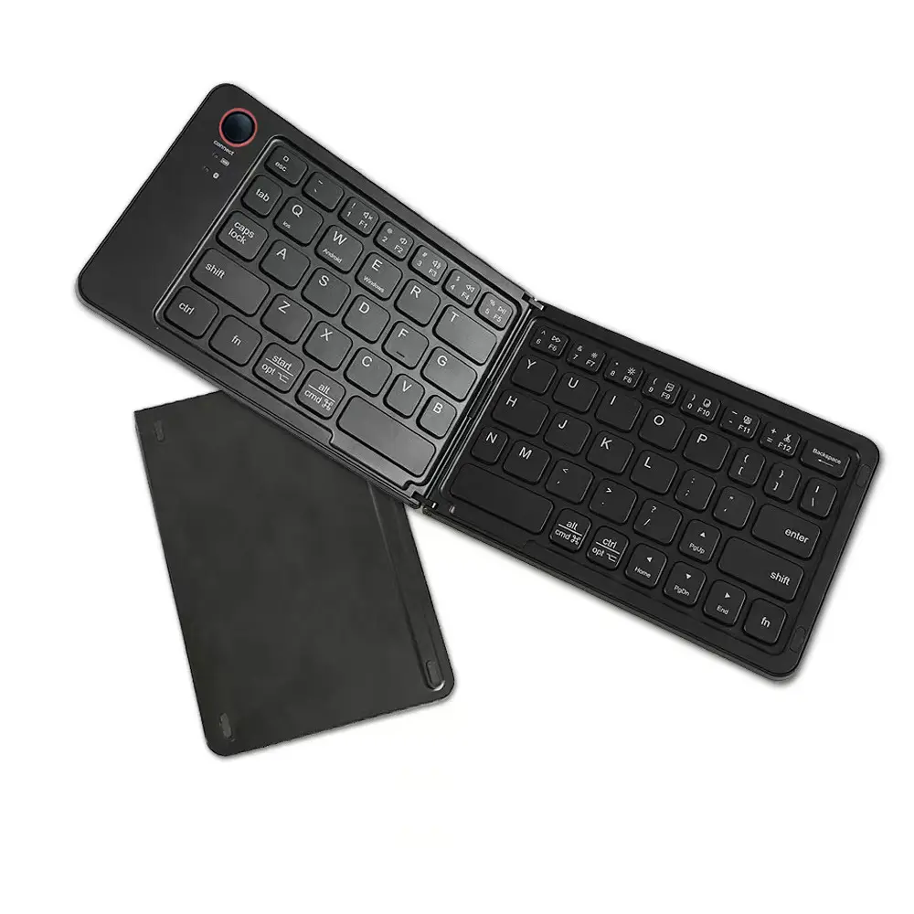 YS217 Portable Mini Ultra Slim Thin Foldable Folding Wireless Keyboard for iPad Pro Mobile Phone Tablet PC