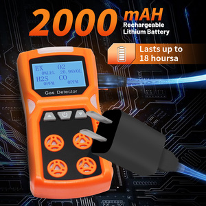 Aikesi 4 Gas Detector Monitor H2S,<strong>O2</strong>,CO,Explosive Multi Indicator With Vibration ,alarm,rechargeable, Customized DDS <strong>Sensor</strong> - Product Image 4