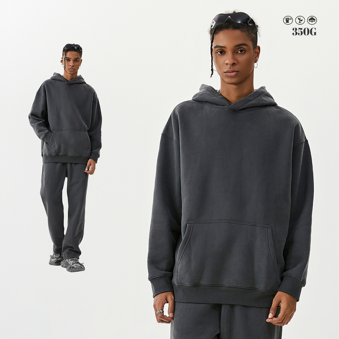 Tarnish gray hoodie