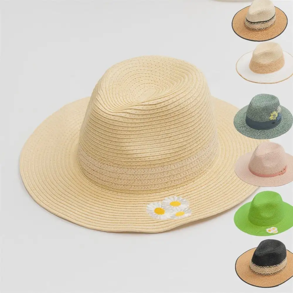 Sombreros de golf de paja de vaquero para niños y adultos, talla personalizada, logotipo de COLOR, plegable, para verano