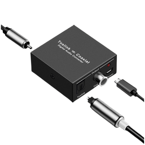 双向Toslink到同轴数字音频转换器SPDIF光同轴开关适配器 - Product Image 1