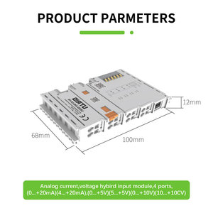 PLC ingresso analogico modulo IO IP20 sistema bus distribuito supporto 4 moduli - Product Image 3