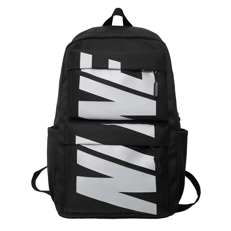 Özel tasarımcı su geçirmez Polyester rahat spor sırt çantası seyahat yürüyüş Unisex erkek dizüstü sırt çantası okul çantaları