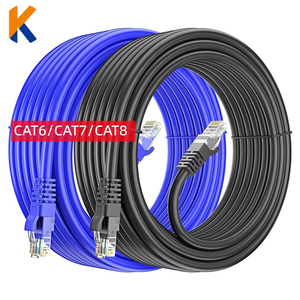 สายเคเบิลแพทช์6 Cat7สำหรับแมว8คู่ RJ45กำหนดเอง CAT5สายเคเบิลเครือข่ายอีเทอร์เน็ตสำหรับ CAT8 CAT6แมว7สายแลน1ม. 2ม. 5ม. 10ม. 20ม. - Product Image 2