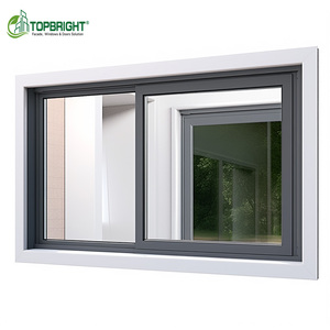 Design moderno in lega di alluminio finestre scorrevoli in acciaio inox rete di apertura orizzontale modello di apertura tenda pieghevole - Product Image 3