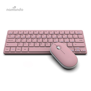 <strong>Computer</strong> <strong>Multimedia</strong> <strong>Keyboard</strong> and Mouse Combo Set With Metal Wireless Mice KB Set for Girls Gifts PC <strong>Computer</strong> - Product Image 2