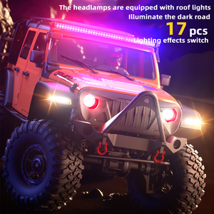1/10 r2.4 g 4wd Rc araba Wrangler tam boy uzaktan kumanda modeli için yüksek hızlı Off-road tırmanma oyuncak araba erkek kız hediye - Product Image 4