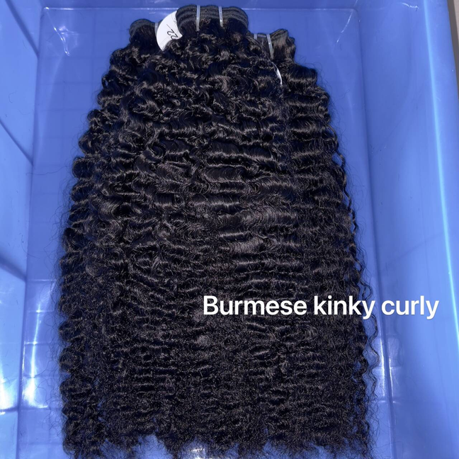 Lot de 1 pièce de tissage crépu birman.