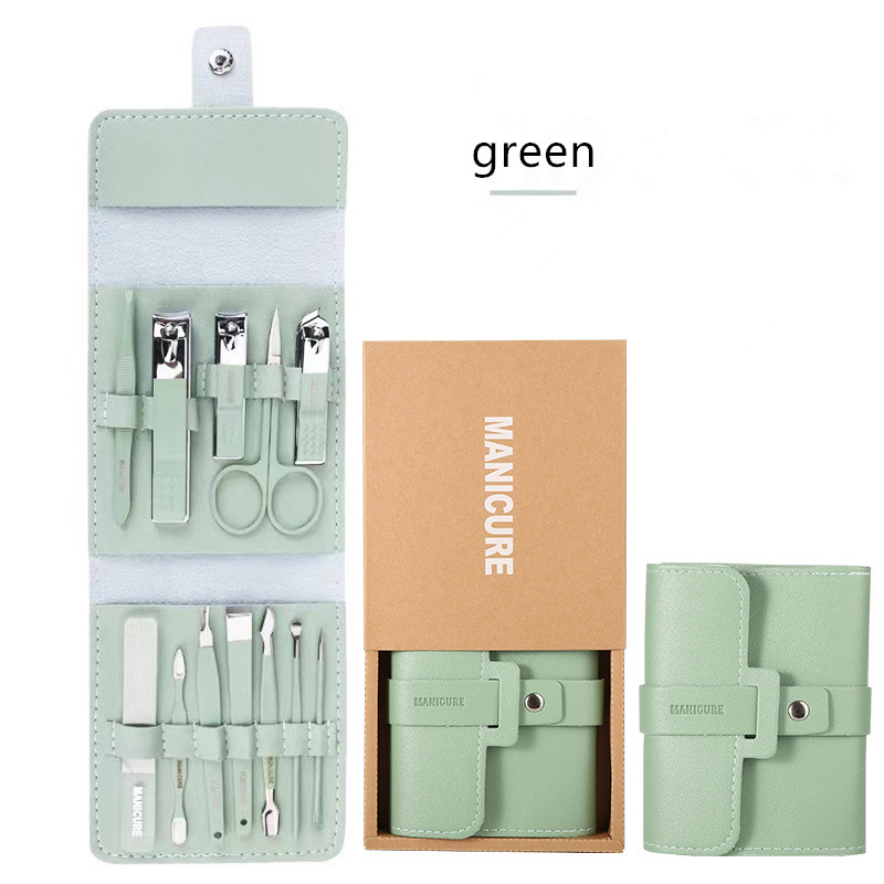12 pcs vert coupe-ongles