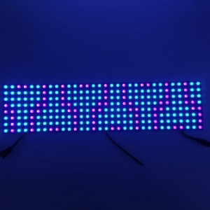 8x32 LED Display flessibile Bluetooth Smart APP controllo scorrimento testo modello animazione RGB LED Matrix Panel schermo Led flessibile