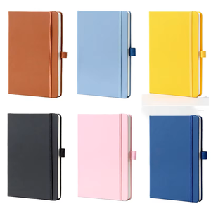 Cuaderno de tela de cuero PU personalizable A4 B5 A5 A6, diario de tapa dura con cinta elástica, bolsillo escolar, caja impresa Offset - Product Image 5