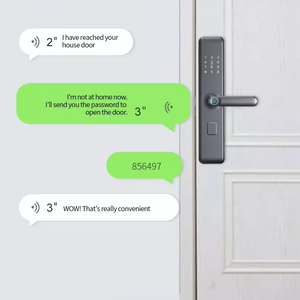 Il più economico codice di allarme Smart blocco della porta di lavoro con Tuya supporto più lingua impronta digitale con la fotocamera - Product Image 2