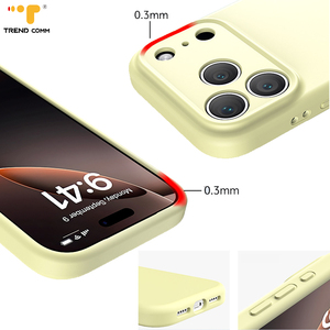 เคสโทรศัพท์แบบเหลว TPU ซิลิโคนสีชมพูออกแบบมาสำหรับ iPhone 17 PRO MAX แข็งปกป้องหลังพิมพ์ ODM สำหรับ Apple - Product Image 3