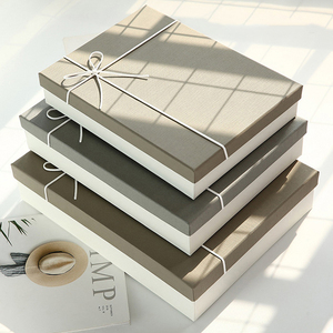 Set di 6 scatole regalo di cartone rettangolari personalizzate di lusso con coperchio di dimensioni assortite cartelle di imballaggio