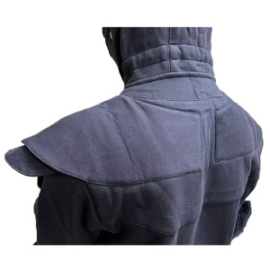 Roraegal cổ điển Thời Trung Cổ hiệp sĩ người đàn ông da đen hoodie chiến binh Nam Mặt Nạ áo giáp Áo chui đầu cosplay đơn độc tay áo - Product Image 6