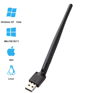 2024 di tendenza nuova unità adattatore Wifi USB gratuito per Laptop TV Box Wifi Dongle con Antenna 2.4G Router Wireless schede di rete - Product Image 2