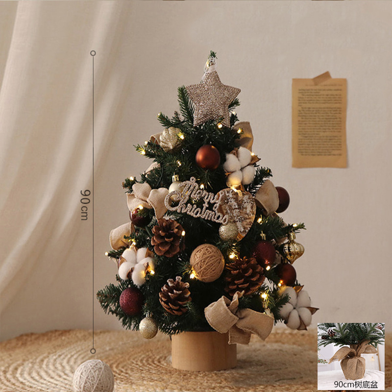 Sapin de Noël Pe avec lumières-90cm