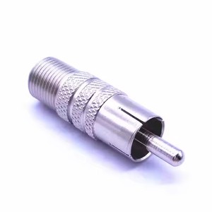 <span class=keywords><strong>BNC</strong></span>公到母英制<span class=keywords><strong>RCA</strong></span>影音连接器适配器，用于闭路电视安全摄像机监控视频插孔插头银色