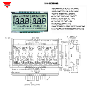 Hochwertiges benutzer definiertes 7-Segment-TN/STN/FSTN.VA-Anzeige modul Großes 14-Segment-LED-Anzeigemodul