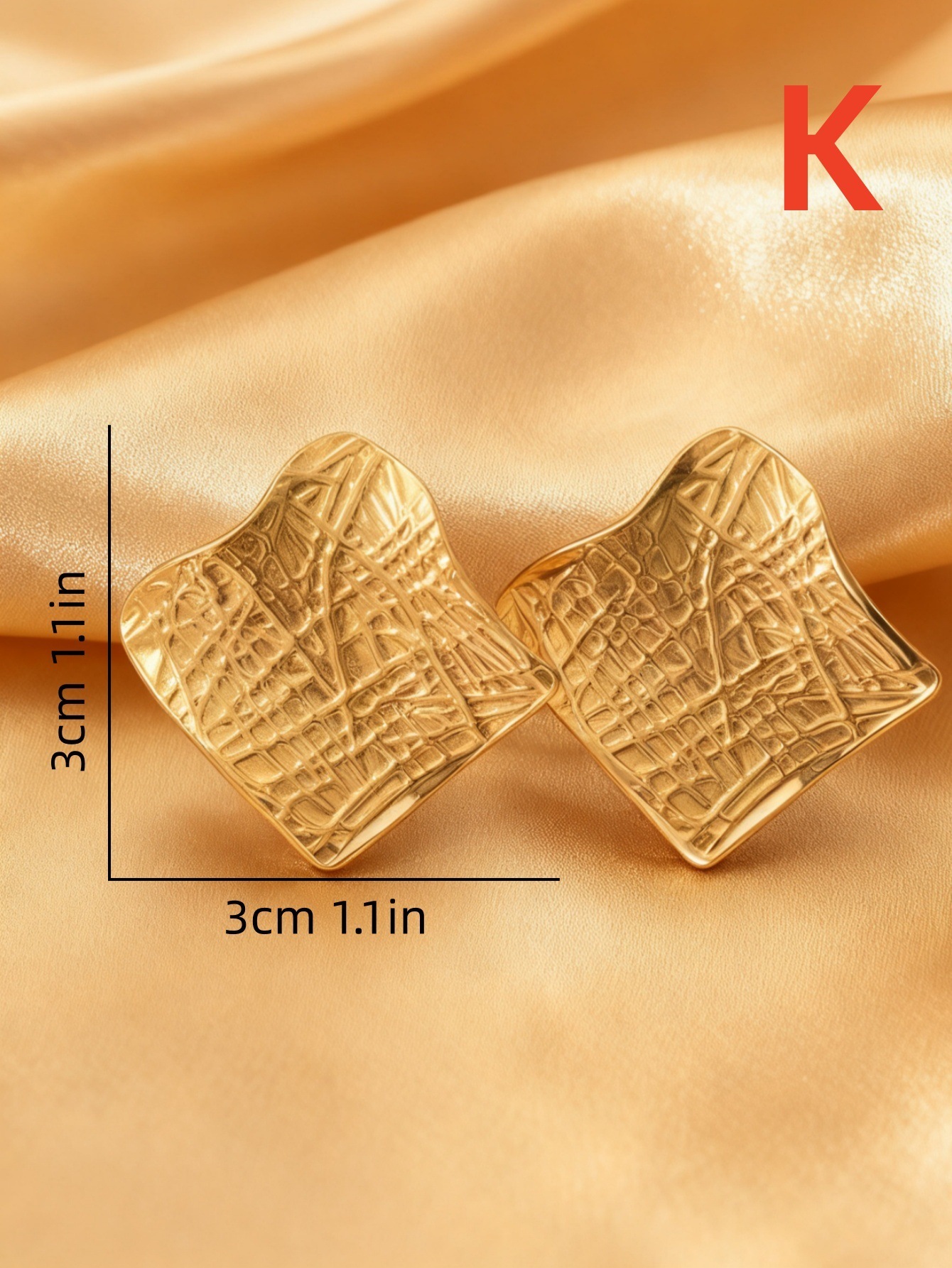 Pearl stud earrings k Gold