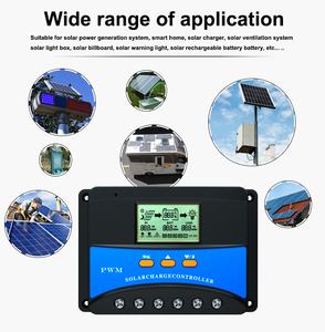 Regolatore di carica pannello solare PWM parametro automatico 60 Amp 10A 20Amp 30A 12V 24V Controller di carica al litio solare Controller - Product Image 6