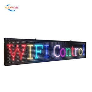Tablero de mensajes de señal LED, pantalla de animación de imagen de texto a todo color, tienda de desplazamiento electrónico, desplazamiento programable por Wifi y USB - Product Image 1
