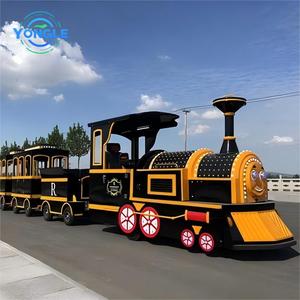 Tema parkı yüksek kalite Thomas tasarım eğlence elektrikli izsiz tren - Product Image 5